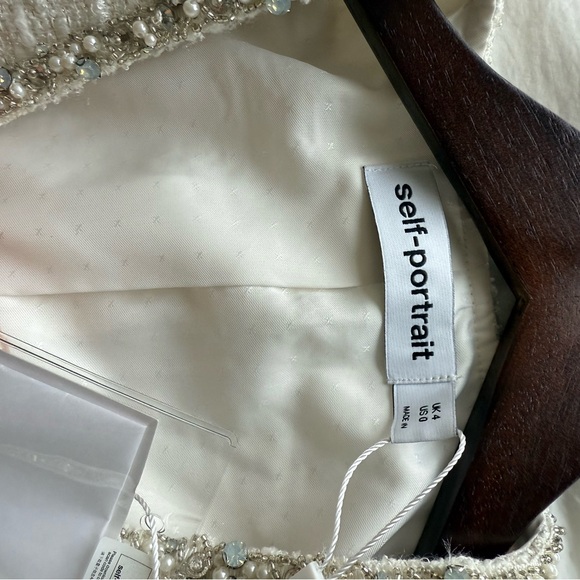 Self-Portrait White Tweed Dress - Picture 6 of 15